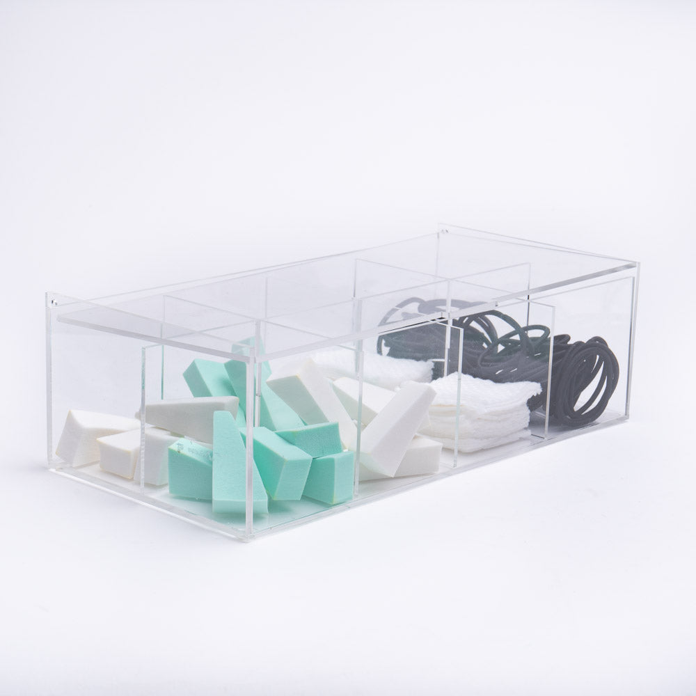 Caja para té 8 divisiones en acrílico