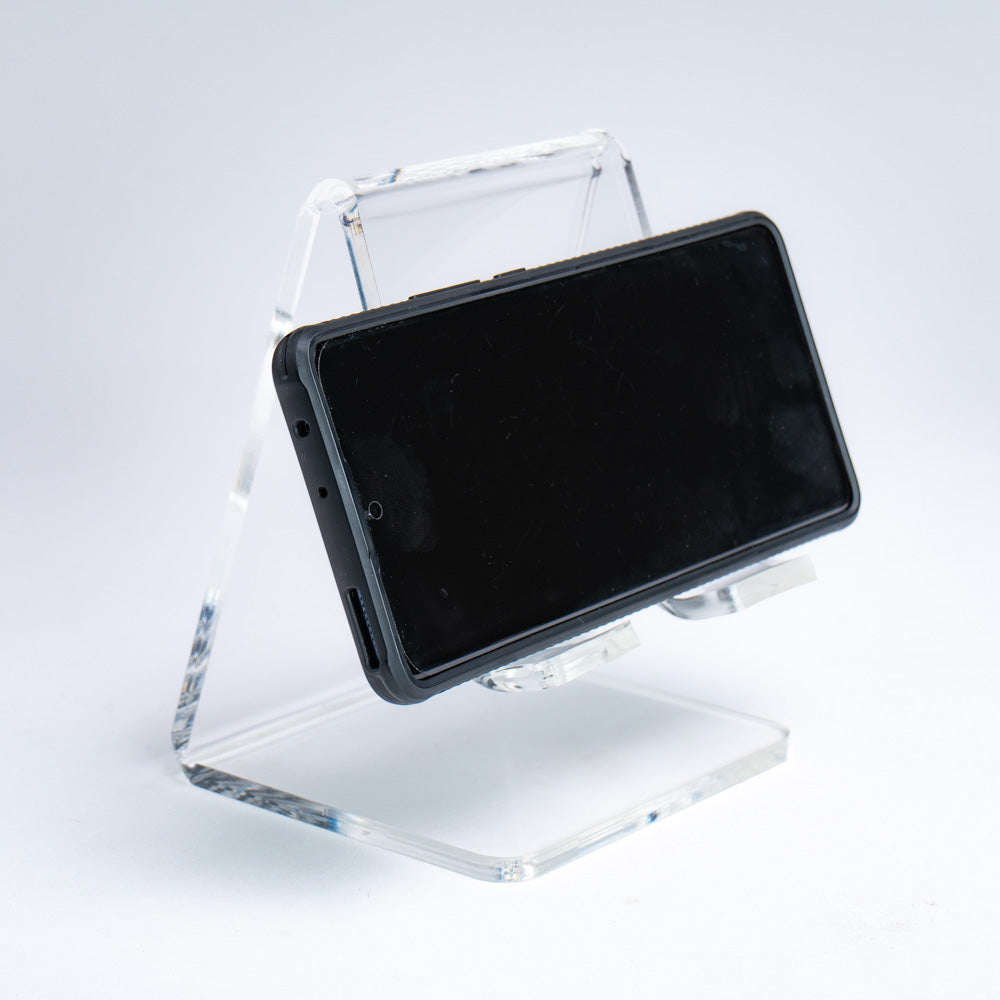 Soporte de acrílico para celular