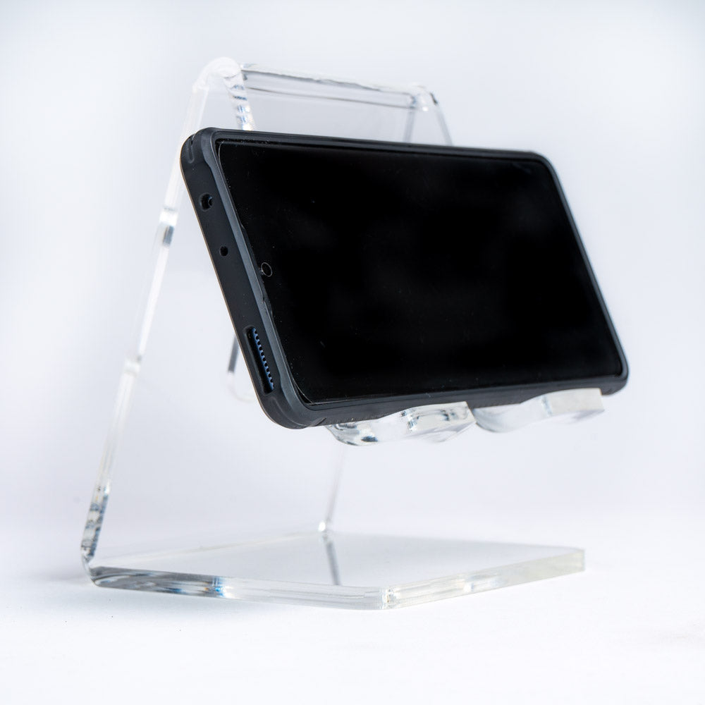 Soporte de acrílico para celular
