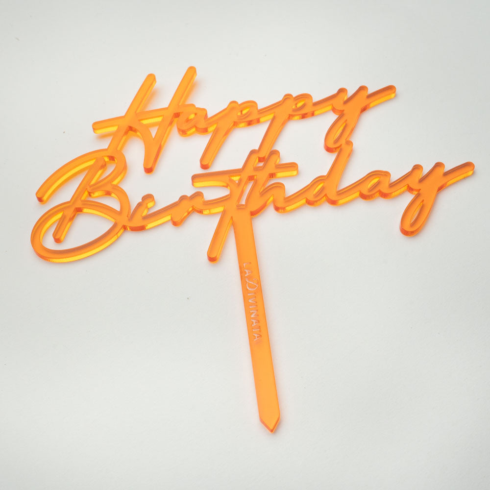 Letrero "Happy Birthday"