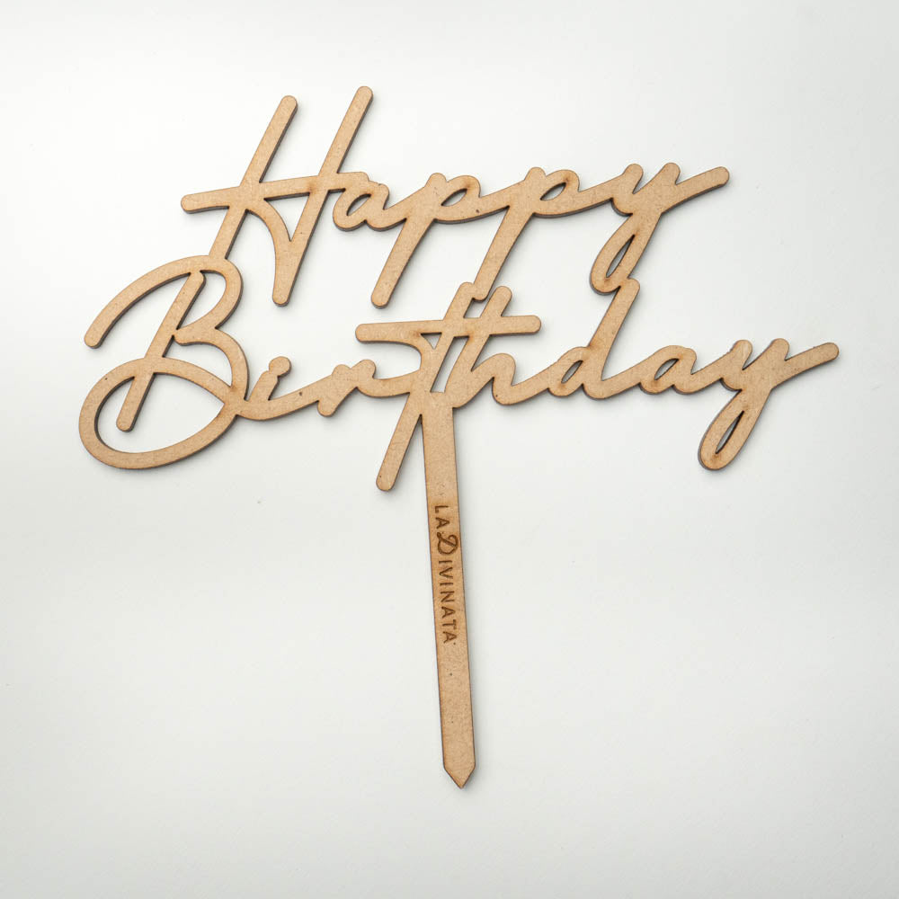 Letrero "Happy Birthday"