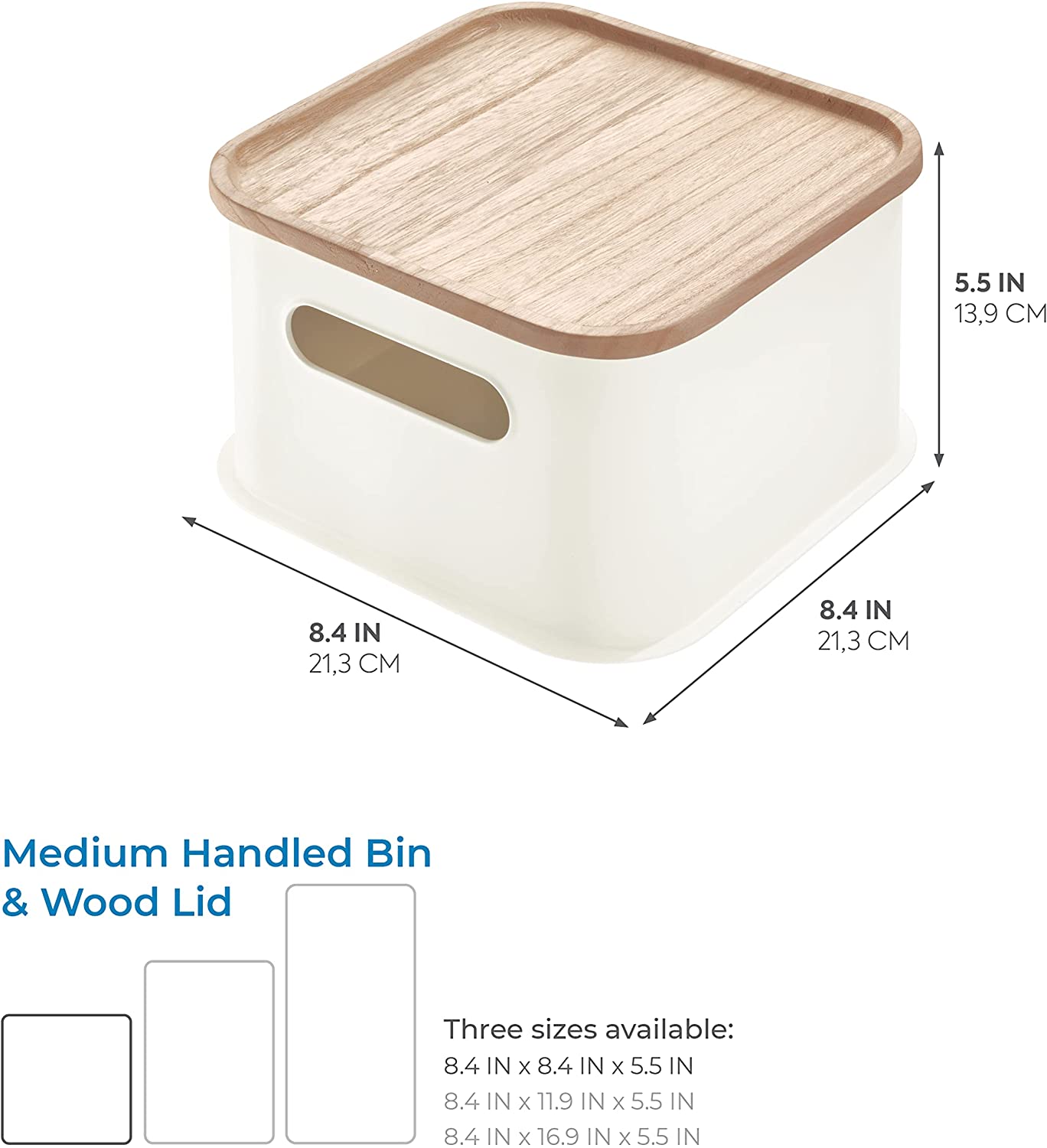 Organizador con tapa de madera - Ch