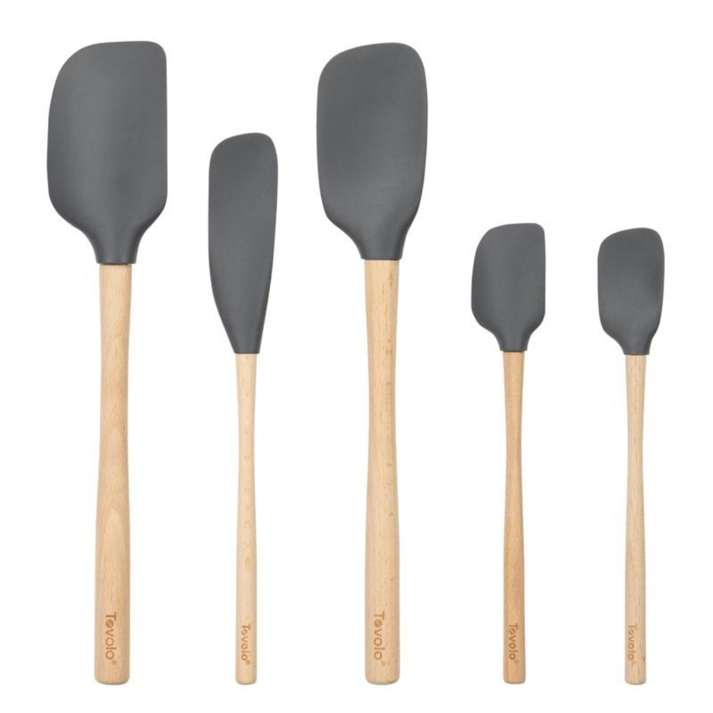 Set de espátulas con mango de madera