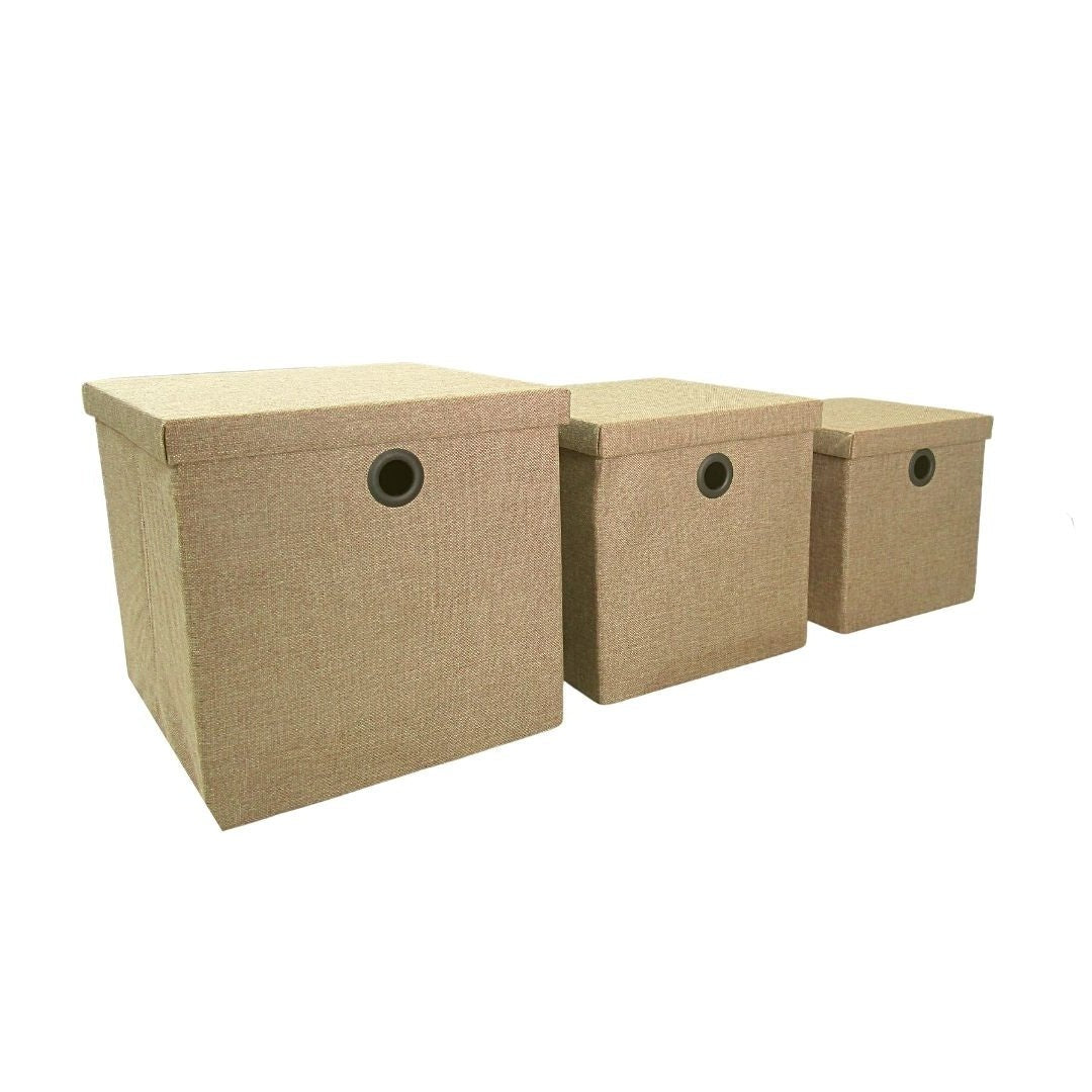 Caja klau beige grande