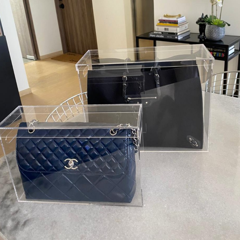 Caja de acrílico bolsa grande