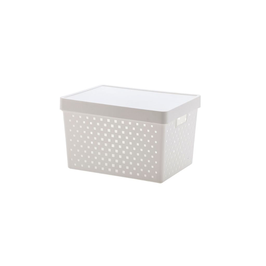 Organizador con tapa Quadratta -Blanco