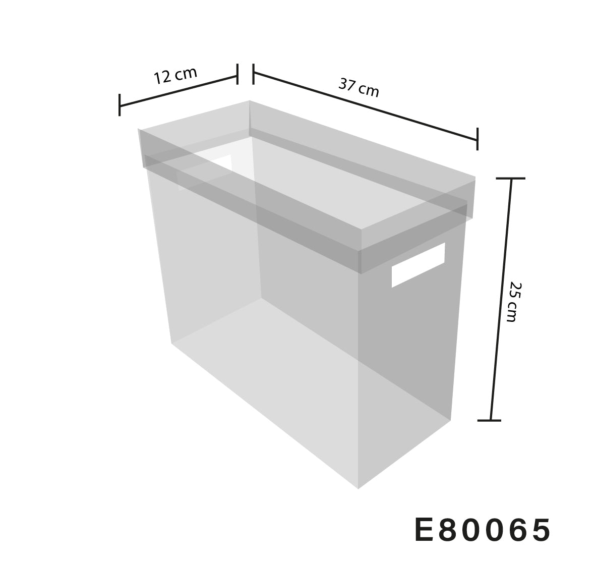 Caja de acrílico bolsa mediana