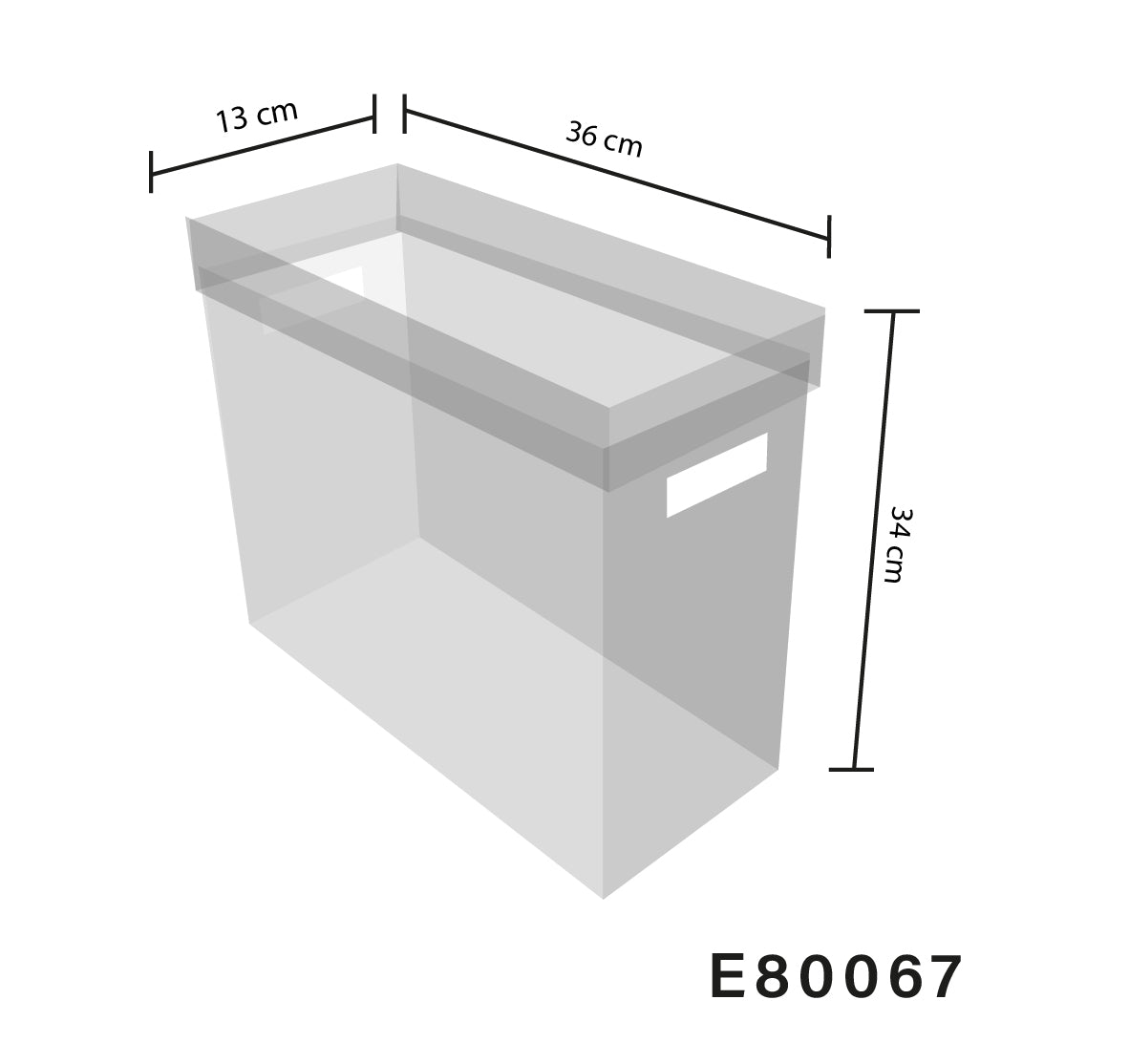 Caja de acrílico bolsa grande