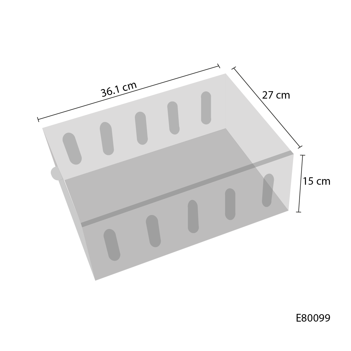 Caja de zapato transparente