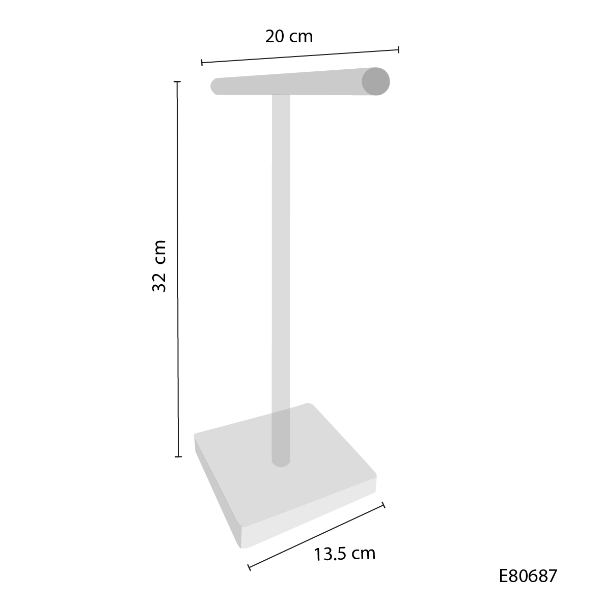 Base de acrílico para collares