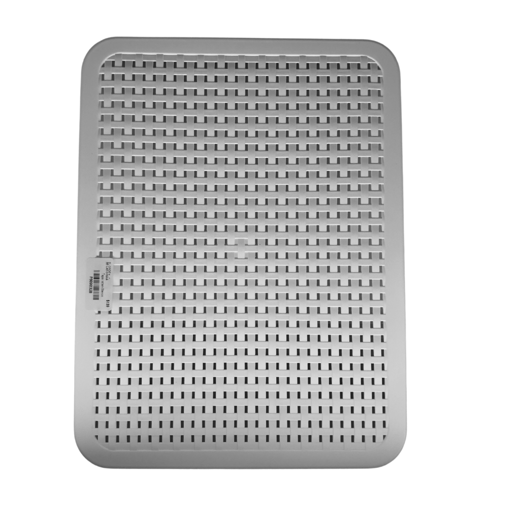 Tapa rattan blanca