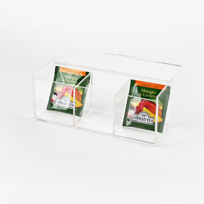 Tea box 3 divisions acrylic