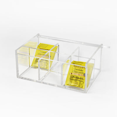 Luxury tea box with 6 divisions