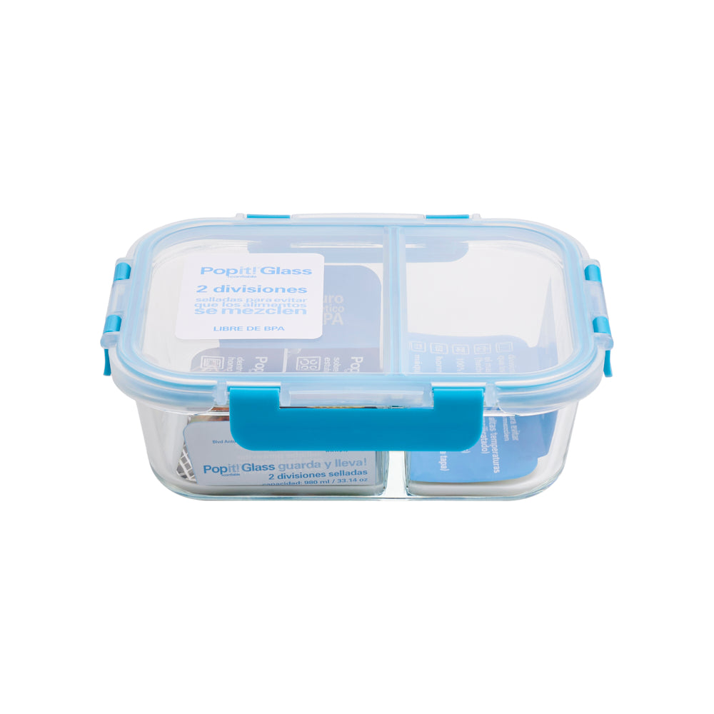 RECTANGULAR C/DIVISIONES, 980 ml