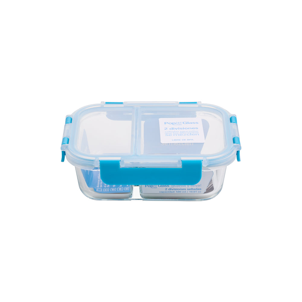 RECTANGULAR C/DIVISIONES, 580 ml