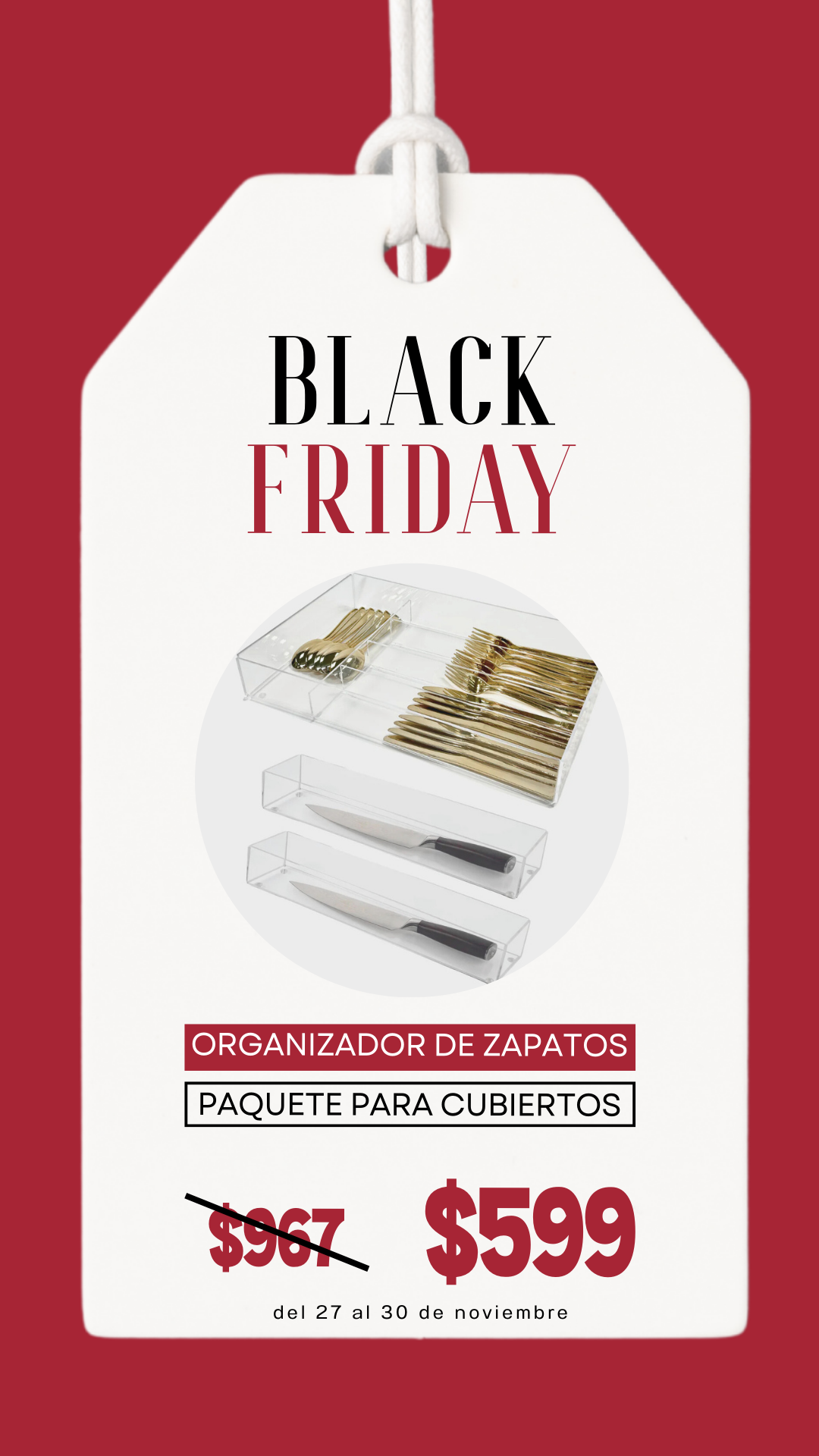 Paquete cajón cubiertos