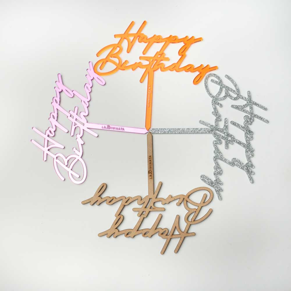 Letrero "Happy Birthday"
