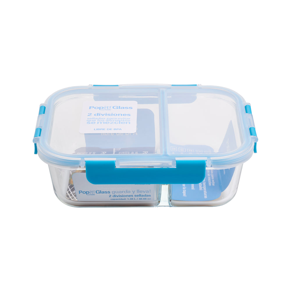 RECTANGULAR C/DIVISIONES, 1,380 ml