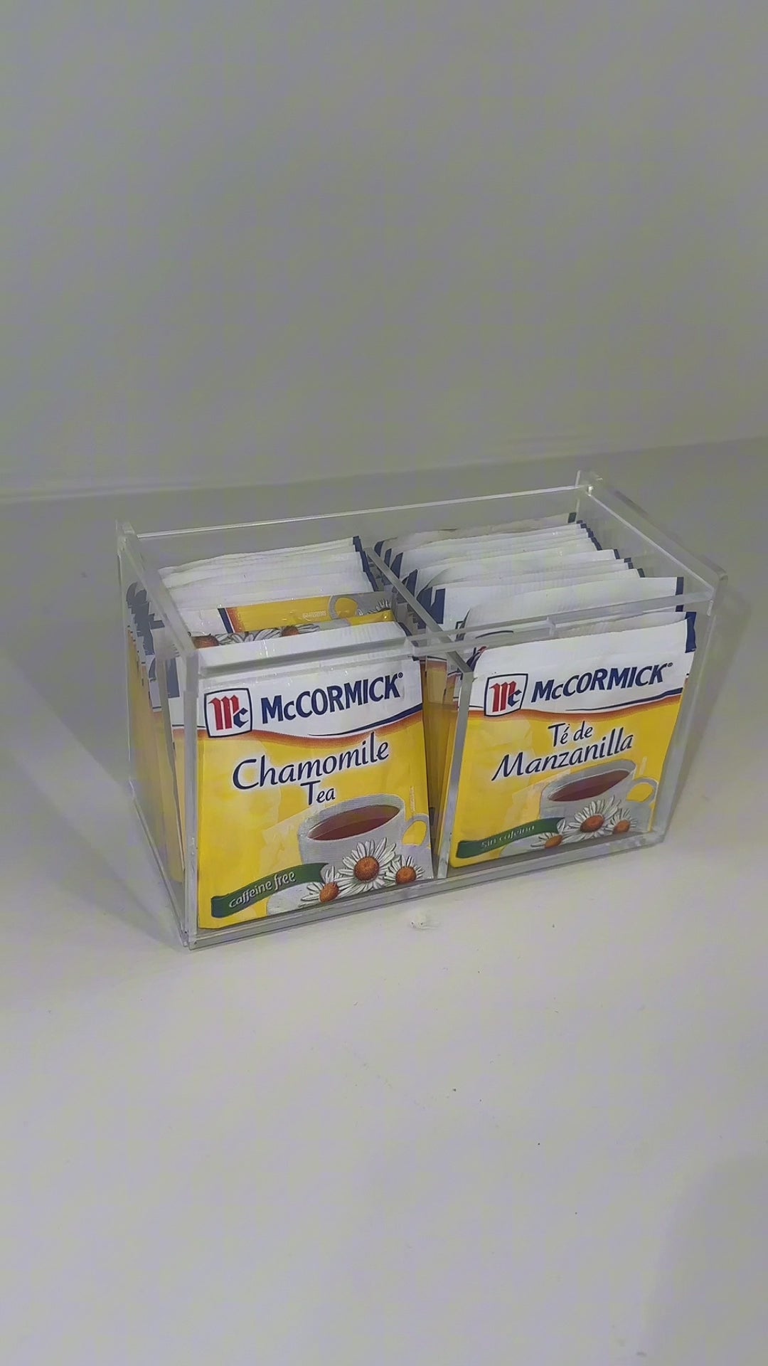 Tea box with 4 divisions