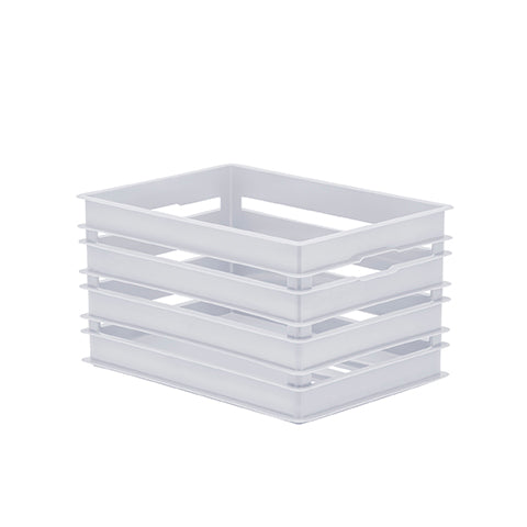 Caja organizadora de plástico tipo huacal