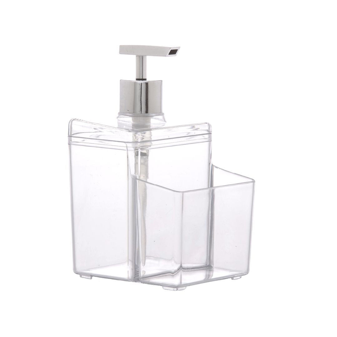 Dispensador de jabón con canastilla