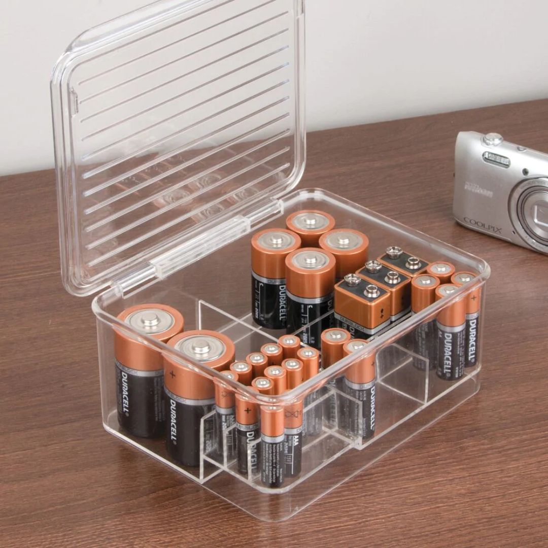 Caja para almacenar baterías